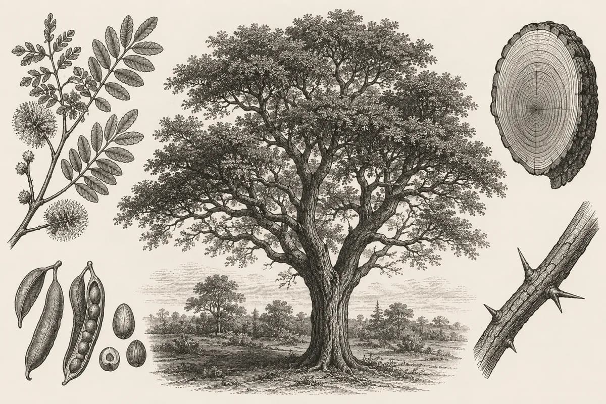 Quebracho Colorado tree native to the Gran Chaco region of Argentina and Paraguay
